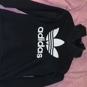 Adidas black kids hoodie